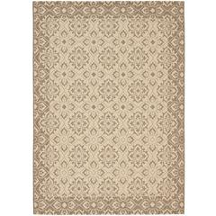 COURTYARD, CREME / BROWN, 5'-3" X 7'-7", Area Rug, CY6550-12-5