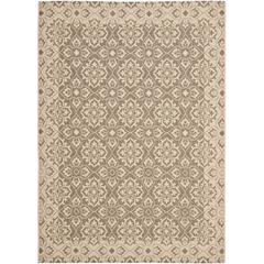 COURTYARD, BROWN / CREME, 4' X 5'-7", Area Rug, CY6550-22-4