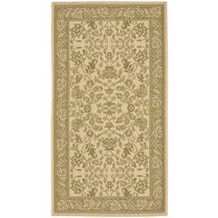 COURTYARD, CREAM / GREEN, 2'-7" X 5', Area Rug, CY6555-14-3