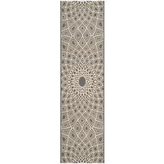 COURTYARD, ANTHRACITE / BEIGE, 2'-3" X 8', Area Rug, CY6616-23621-28