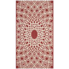 COURTYARD, RED / BEIGE, 2' X 3'-7", Area Rug, CY6616-23821-2