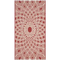 COURTYARD, RED / BEIGE, 2'-7" X 5', Area Rug, CY6616-23821-3