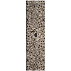 COURTYARD, BLACK / BEIGE, 2'-3" X 8', Area Rug, CY6616-25621-28