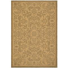 COURTYARD, NATURAL / GOLD, 6'-7" X 9'-6", Area Rug, CY6634-39-6
