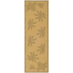 COURTYARD, NATURAL / GOLD, 2'-3" X 10', Area Rug, CY6683-39-210