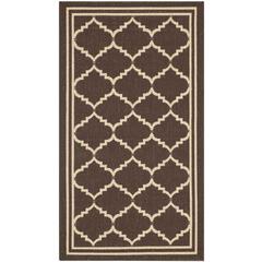 COURTYARD, CHOCOLATE / CREAM, 2' X 3'-7", Area Rug, CY6889-204-2