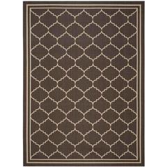 COURTYARD, CHOCOLATE / CREAM, 8' X 11', Area Rug, CY6889-204-8