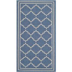 COURTYARD, BLUE / BEIGE, 2'-7" X 5', Area Rug, CY6889-243-3