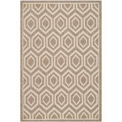 COURTYARD, BROWN / BONE, 4' X 5'-7", Area Rug, CY6902-242-4
