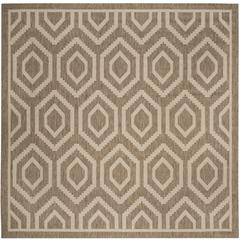 COURTYARD, BROWN / BONE, 7'-10" X 7'-10" Square, Area Rug, CY6902-242-8SQ