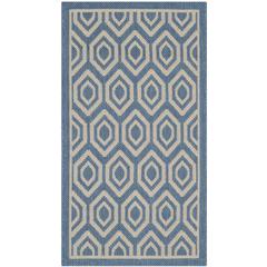 COURTYARD, BLUE / BEIGE, 2' X 3'-7", Area Rug, CY6902-243-2