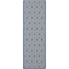COURTYARD, BLUE / BEIGE, 2'-3" X 6'-7", Area Rug, CY6902-243-27