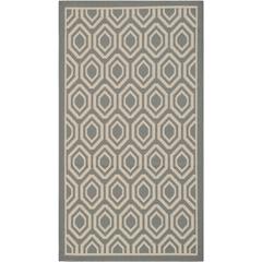 COURTYARD, ANTHRACITE / BEIGE, 2'-7" X 5', Area Rug, CY6902-246-3