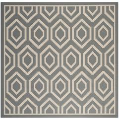 COURTYARD, ANTHRACITE / BEIGE, 7'-10" X 7'-10" Square, Area Rug, CY6902-246-8SQ