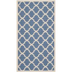 COURTYARD, BLUE / BEIGE, 2'-7" X 5', Area Rug, CY6903-243-3