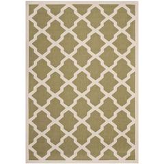 COURTYARD, GREEN / BEIGE, 6'-7" X 9'-6", Area Rug, CY6903-244-6