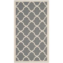 COURTYARD, ANTHRACITE / BEIGE, 2' X 3'-7", Area Rug, CY6903-246-2