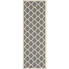 COURTYARD, ANTHRACITE / BEIGE, 2'-3" X 6'-7", Area Rug, CY6903-246-27