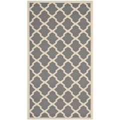 COURTYARD, ANTHRACITE / BEIGE, 2'-7" X 5', Area Rug, CY6903-246-3