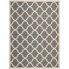COURTYARD, ANTHRACITE / BEIGE, 8' X 11', Area Rug, CY6903-246-8