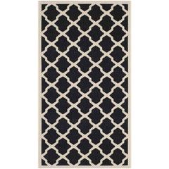 COURTYARD, BLACK / BEIGE, 2'-7" X 5', Area Rug, CY6903-266-3