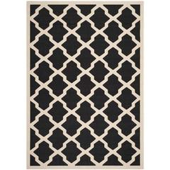 COURTYARD, BLACK / BEIGE, 6'-7" X 9'-6", Area Rug, CY6903-266-6