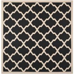 COURTYARD, BLACK / BEIGE, 4' X 4' Square, Area Rug, CY6903-266-4SQ
