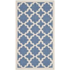 COURTYARD, BLUE / BEIGE, 2' X 3'-7", Area Rug, CY6913-243-2