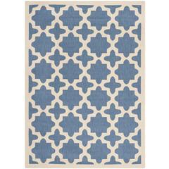 COURTYARD, BLUE / BEIGE, 4' X 5'-7", Area Rug, CY6913-243-4