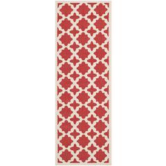 COURTYARD, RED / BONE, 2'-3" X 10', Area Rug, CY6913-248-210