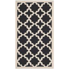 COURTYARD, BLACK / BEIGE, 2' X 3'-7", Area Rug, CY6913-266-2