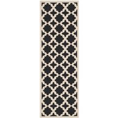 COURTYARD, BLACK / BEIGE, 2'-3" X 10', Area Rug, CY6913-266-210