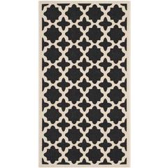 COURTYARD, BLACK / BEIGE, 2'-7" X 5', Area Rug, CY6913-266-3
