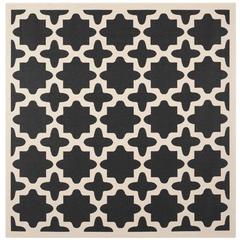 COURTYARD, BLACK / BEIGE, 4' X 4' Square, Area Rug, CY6913-266-4SQ
