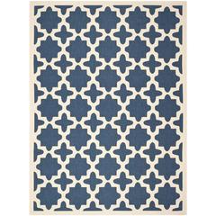 COURTYARD, NAVY / BEIGE, 8' X 11', Area Rug, CY6913-268-8