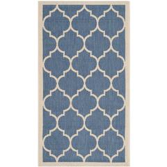 COURTYARD, BLUE / BEIGE, 2' X 3'-7", Area Rug, CY6914-243-2