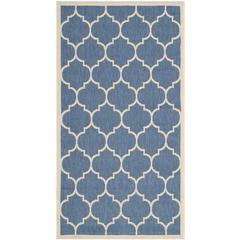 COURTYARD, BLUE / BEIGE, 2'-7" X 5', Area Rug, CY6914-243-3