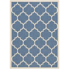 COURTYARD, BLUE / BEIGE, 4' X 5'-7", Area Rug, CY6914-243-4