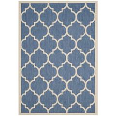 COURTYARD, BLUE / BEIGE, 5'-3" X 7'-7", Area Rug, CY6914-243-5