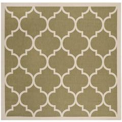COURTYARD, GREEN / BEIGE, 4' X 4' Square, Area Rug, CY6914-244-4SQ