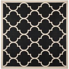 COURTYARD, BLACK / BEIGE, 4' X 4' Square, Area Rug, CY6914-266-4SQ