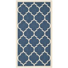 COURTYARD, NAVY / BEIGE, 2' X 3'-7", Area Rug, CY6914-268-2