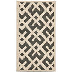COURTYARD, BLACK / BEIGE, 2' X 3'-7", Area Rug, CY6915-216-2