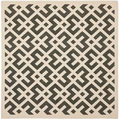 COURTYARD, BLACK / BEIGE, 4' X 4' Square, Area Rug, CY6915-216-4SQ