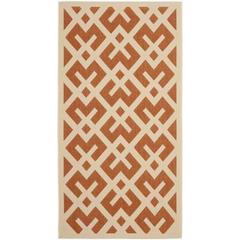 COURTYARD, TERRACOTTA / BONE, 2'-7" X 5', Area Rug, CY6915-231-3
