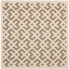 COURTYARD, BROWN / BONE, 4' X 4' Square, Area Rug, CY6915-232-4SQ