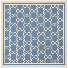 COURTYARD, BLUE / BEIGE, 6'-7" X 6'-7" Square, Area Rug, CY6916-243-7SQ