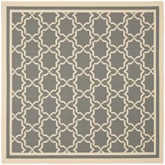 COURTYARD, ANTHRACITE / BEIGE, 5'-3" X 5'-3" Square, Area Rug, CY6916-246-5SQ