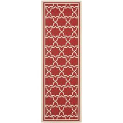 COURTYARD, RED / BONE, 2'-3" X 10', Area Rug, CY6916-248-210