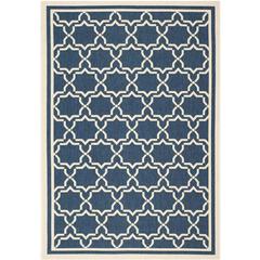 COURTYARD, NAVY / BEIGE, 6'-7" X 9'-6", Area Rug, CY6916-268-6